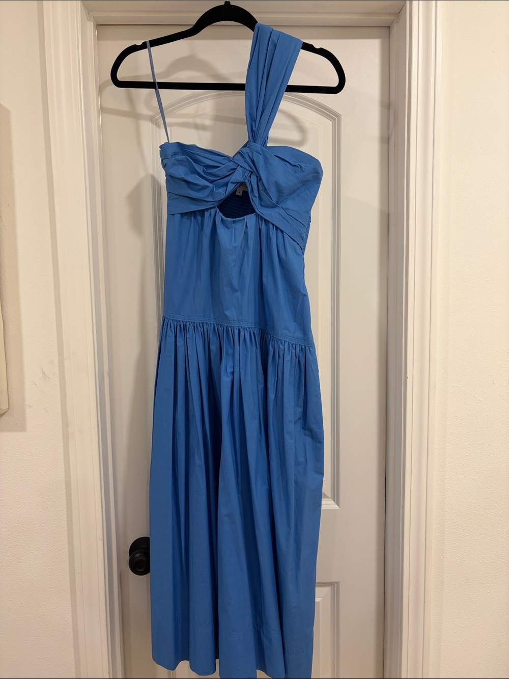 A.L.C. Aubrey Twisted Drop-Waist Midi Dress